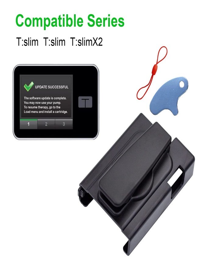 folosem Insulin Pump Case for Tandem tslim X2，Tandem tSlim Holster with 360° Rotating Belt Clip，t Slim/t:Slim G4, t: Holster Belt Clip Not Easy Fall & Break Pump Accessories - Image 4